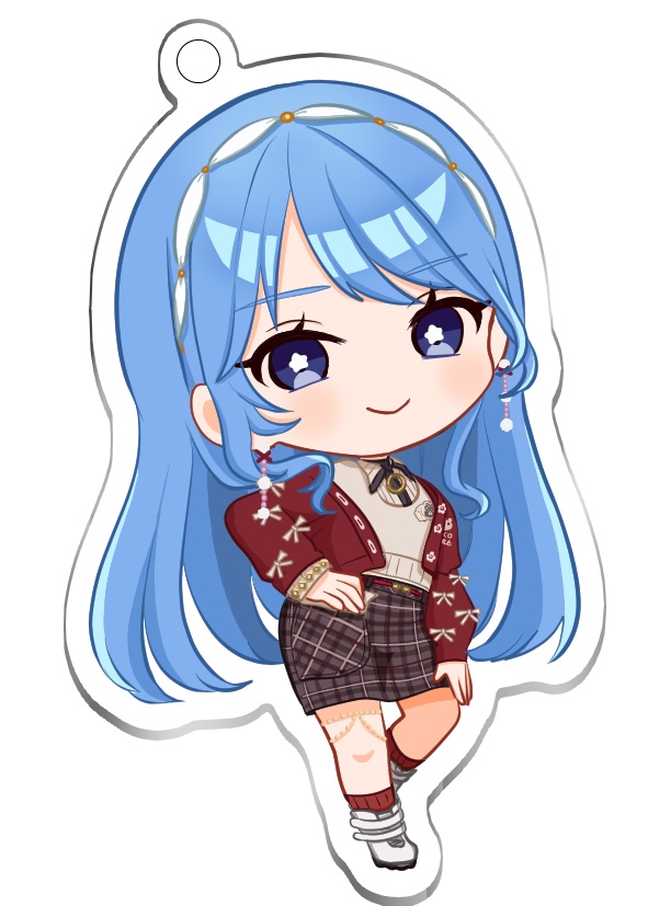 【非公式】星街すいせい　miCometベアブランド衣装　アクリルキーホルダー