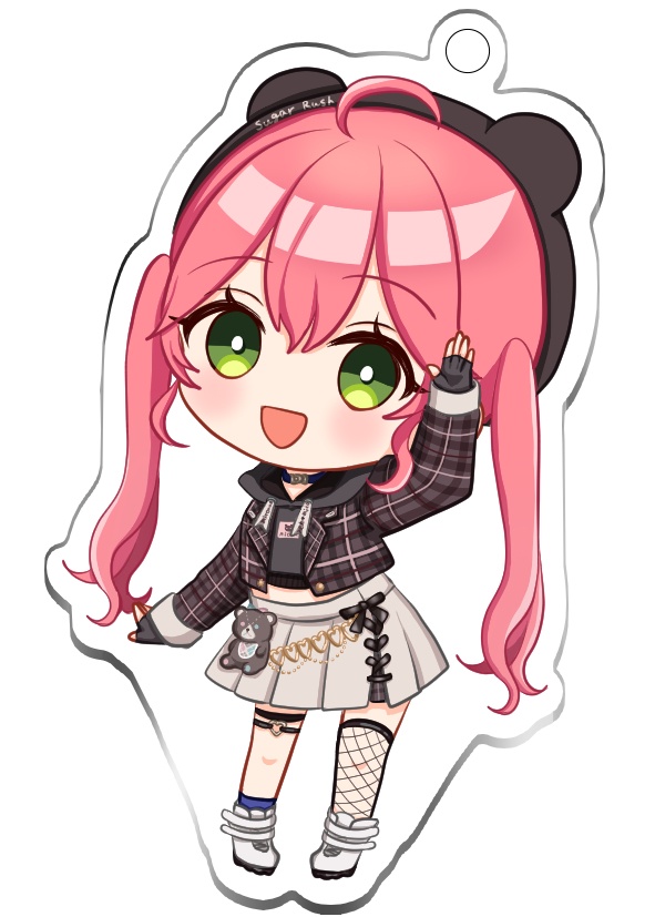 【非公式】さくらみこ　miCometベアブランド衣装　アクリルキーホルダー