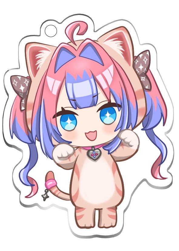 【非公式】綺々羅々ヴィヴィ　猫衣装 アクリルキーホルダー