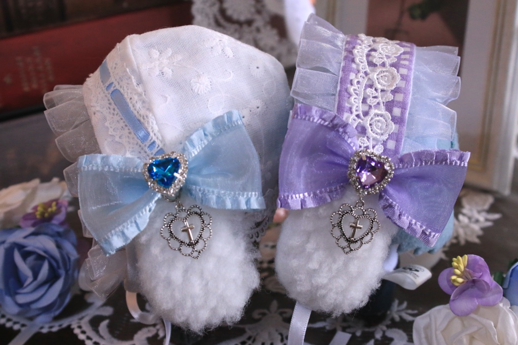 ギンガムうさみみヘッドドレス