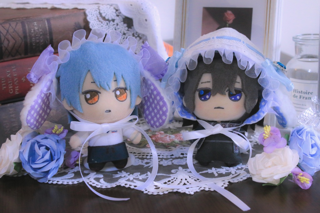 ギンガムうさみみヘッドドレス