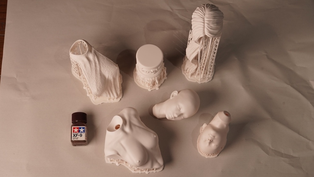 オリジナルガレージキット 踊り子胸像ver 1/4スケール / Original GK Seated Chinese Girl Bust model