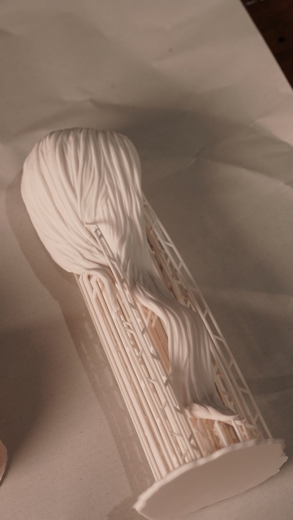 オリジナルガレージキット 踊り子胸像ver 1/4スケール / Original GK Seated Chinese Girl Bust model