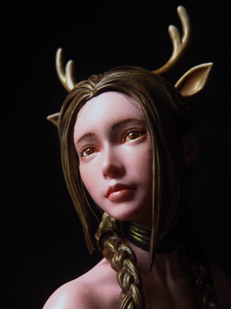 オリジナルガレージキット レースの下着の女性 クリスマスver (Woman in a lacy lingerie Xmas ver) 1/6スケール