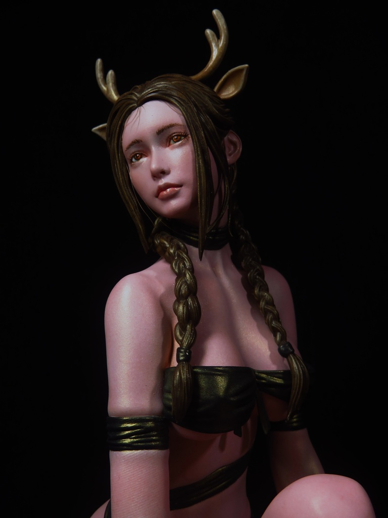 オリジナルガレージキット レースの下着の女性 クリスマスver (Woman in a lacy lingerie Xmas ver) 1/6スケール