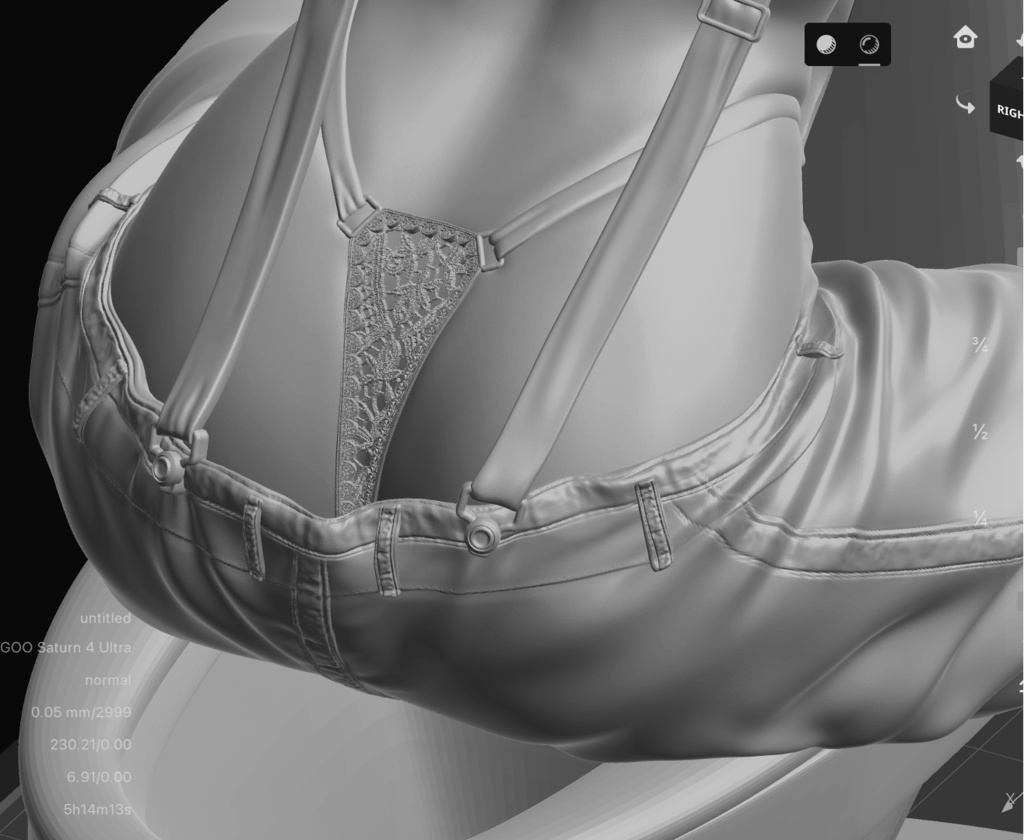 オリジナルガレージキット 水栓工事の女の子 (Girl working on a broken toilet) 1/6もしくは1/12スケール