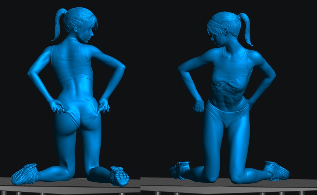 オリジナルガレージキット 普通のO L 陸上ver. (An office lady in athlete costume) 1/6スケール