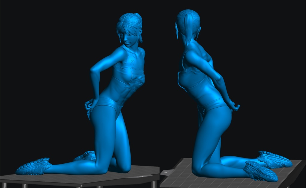 オリジナルガレージキット 普通のO L 陸上ver. (An office lady in athlete costume) 1/6スケール