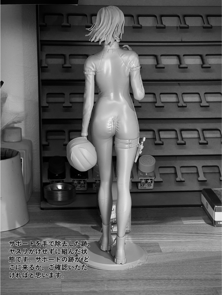 オリジナルガレージキット バイク乗りの女 1/6 もしくは 1/12スケール (A Female Rider)