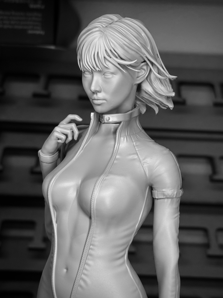 オリジナルガレージキット バイク乗りの女 1/6 もしくは 1/12スケール (A Female Rider)