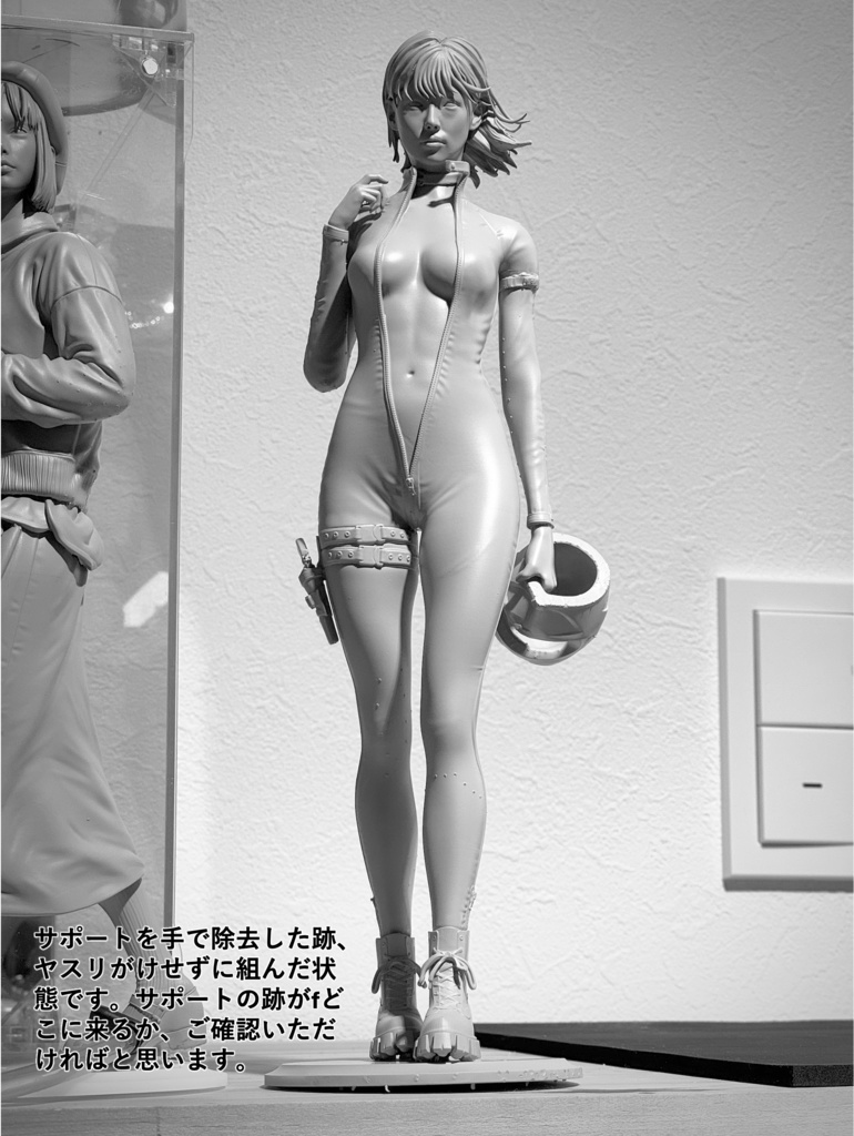 オリジナルガレージキット バイク乗りの女 1/6 もしくは 1/12スケール (A Female Rider)