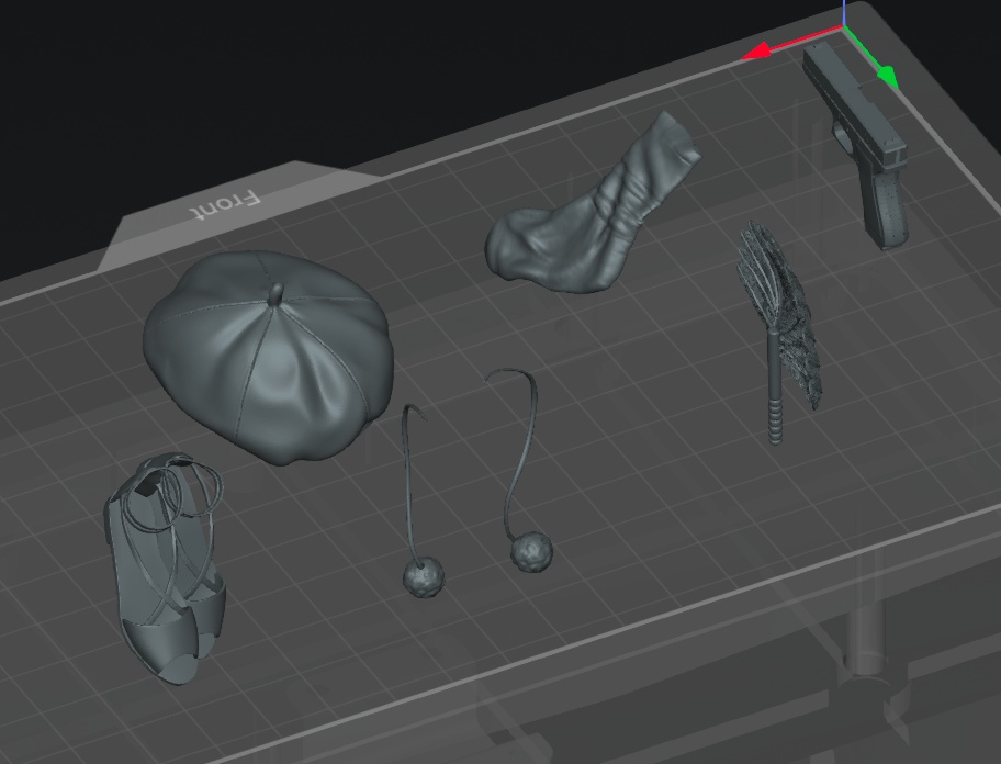 オリジナルガレージキット 1/6スケール小物セット