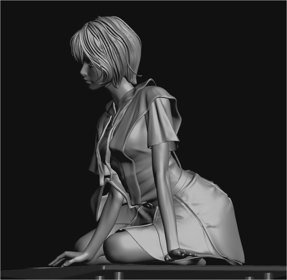 2/25 0:00以降受付開始 新世紀エヴァンゲリオンより レイ セミリアル 制服ver 1/6スケール未塗装ガレージキット