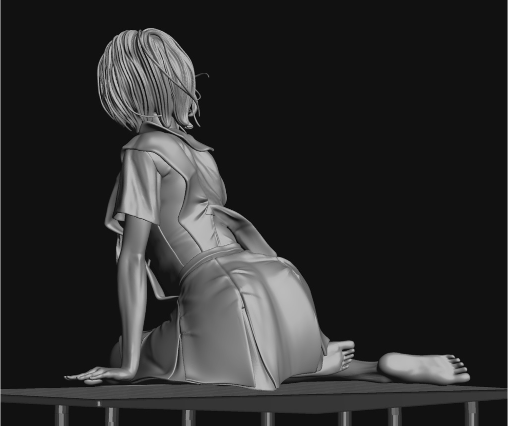 2/25 0:00以降受付開始 新世紀エヴァンゲリオンより レイ セミリアル 制服ver 1/6スケール未塗装ガレージキット