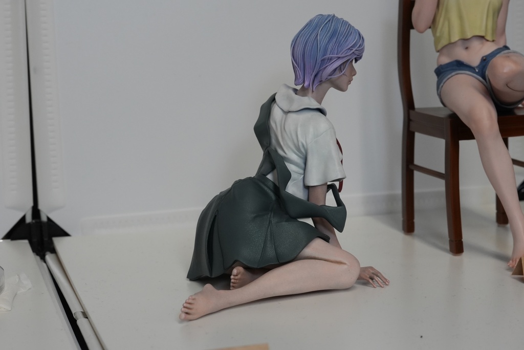 2/25 0:00以降受付開始 新世紀エヴァンゲリオンより レイ セミリアル 制服ver 1/6スケール未塗装ガレージキット