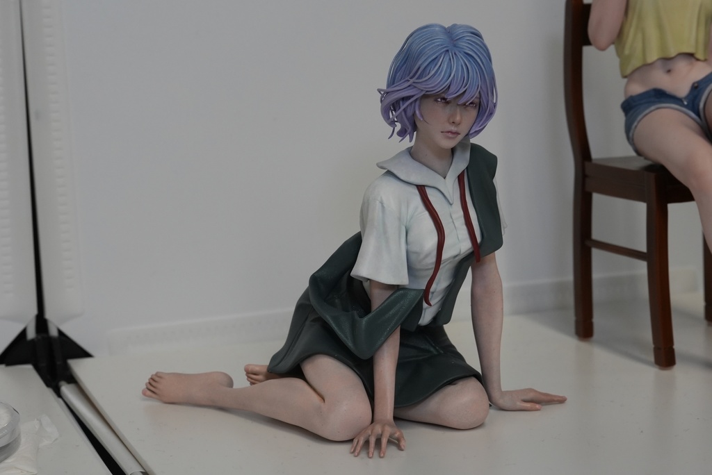 2/25 0:00以降受付開始 新世紀エヴァンゲリオンより レイ セミリアル 制服ver 1/6スケール未塗装ガレージキット