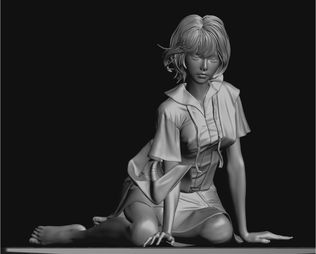 2/25 0:00以降受付開始 新世紀エヴァンゲリオンより レイ セミリアル 制服ver 1/6スケール未塗装ガレージキット