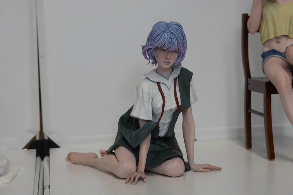 2/25 0:00以降受付開始　新世紀エヴァンゲリオンより　レイ　セミリアル　制服ver　1/6スケール未塗装ガレージキット