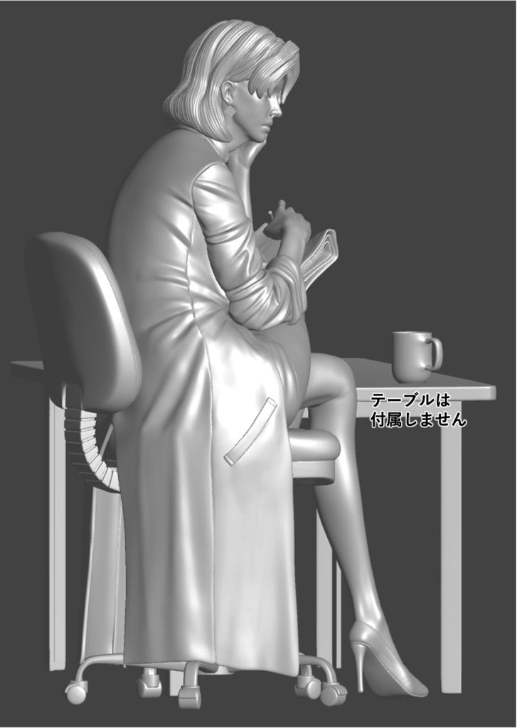 2/25 0:00以降受付開始 新世紀エヴァンゲリオンより くつろぐ赤木博士 セミリアル 1/6スケール未塗装ガレージキット