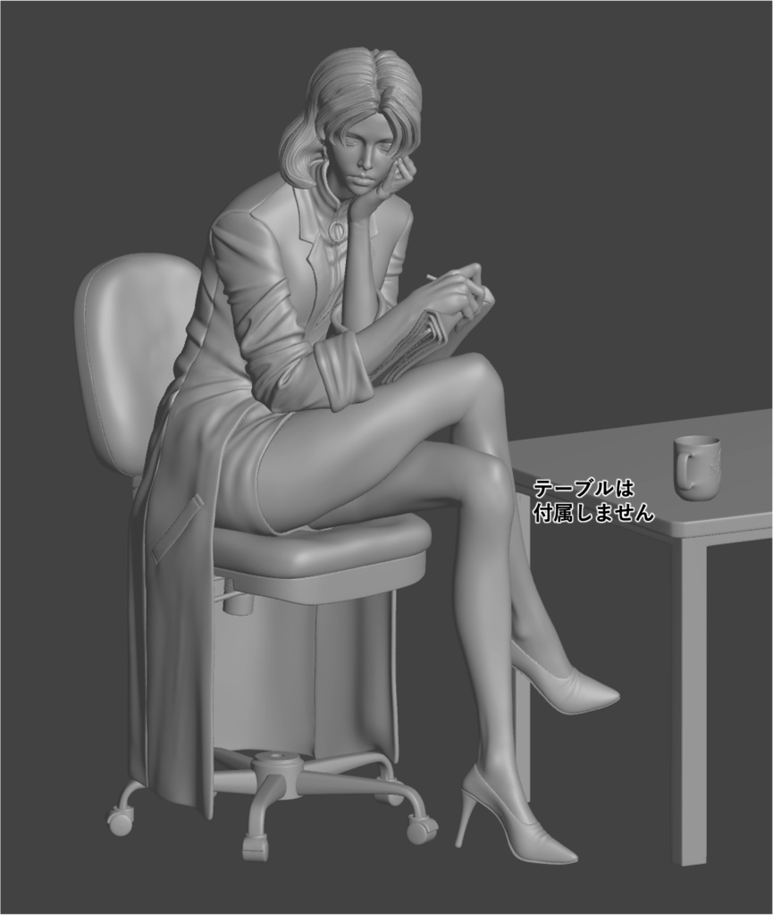 2/25 0:00以降受付開始 新世紀エヴァンゲリオンより くつろぐ赤木博士 セミリアル 1/6スケール未塗装ガレージキット