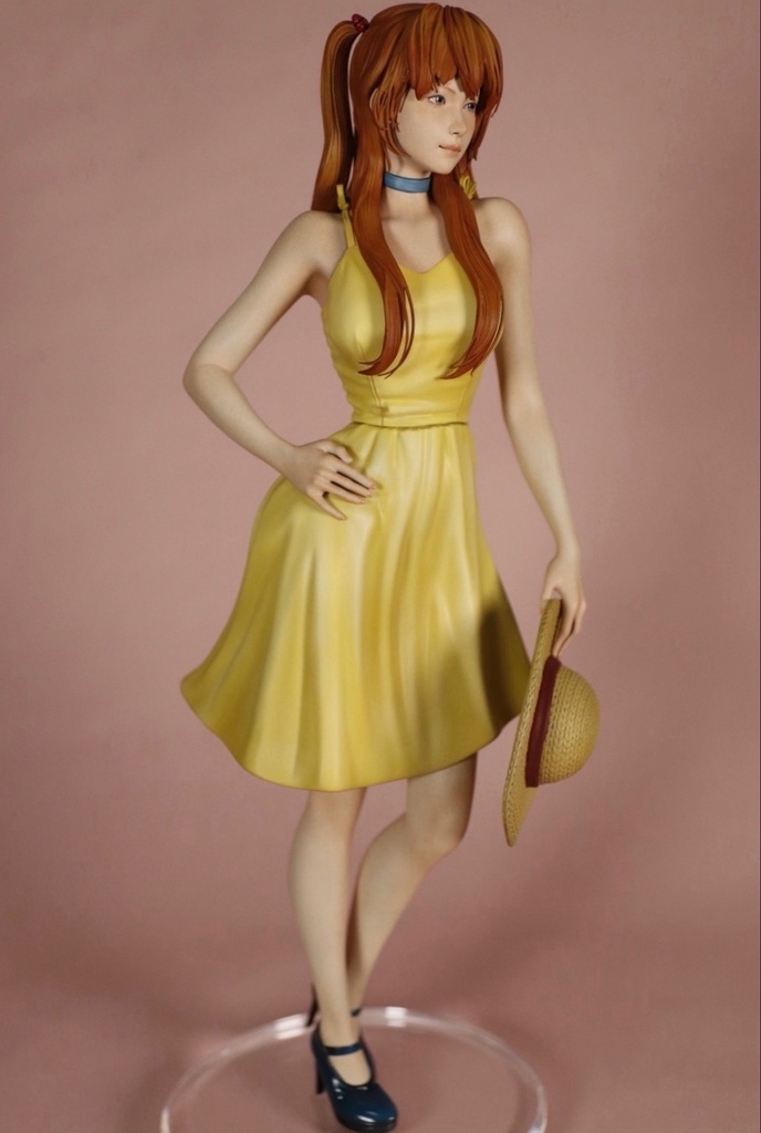 2/25 0:00以降受付開始 新世紀エヴァンゲリオンより アスカ ワンピースver セミリアル 1/6スケール未塗装ガレージキット