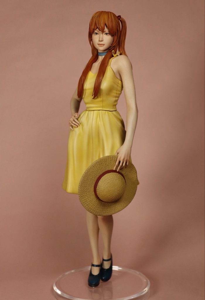 2/25 0:00以降受付開始 新世紀エヴァンゲリオンより アスカ ワンピースver セミリアル 1/6スケール未塗装ガレージキット