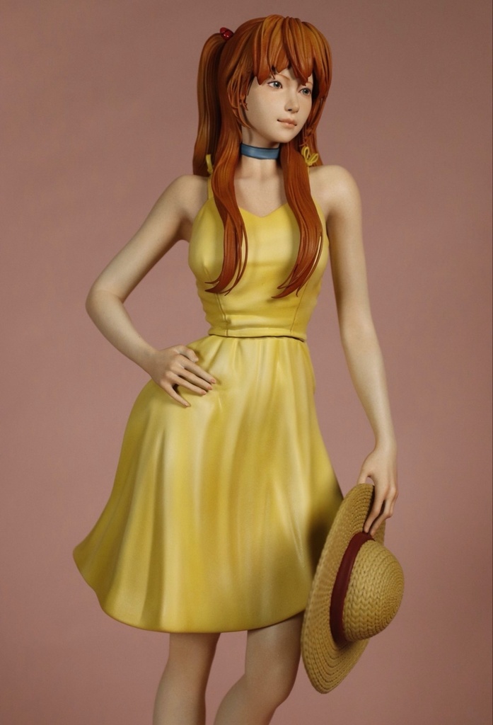 2/25 0:00以降受付開始　新世紀エヴァンゲリオンより　アスカ ワンピースver セミリアル　1/6スケール未塗装ガレージキット