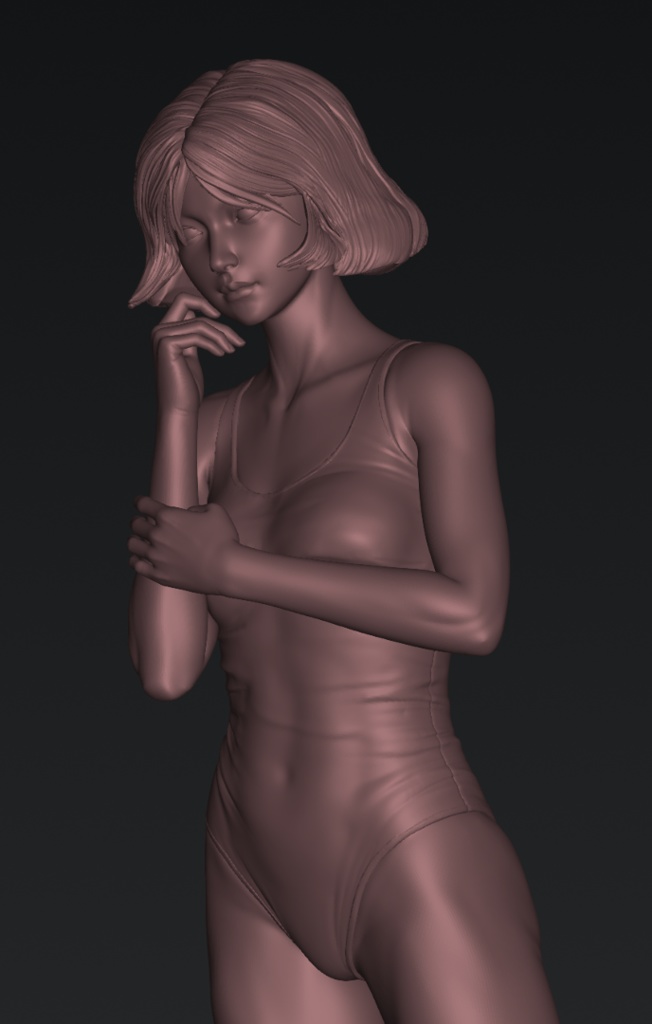 [只今早期割引中で2000円オフです!!] オリジナルガレージキット 小柄な女の子(A little girl) 1/6スケール