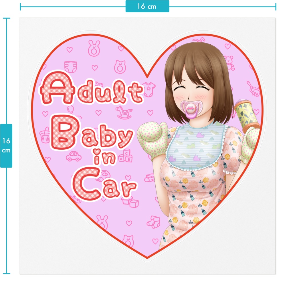 ABCステッカー 赤