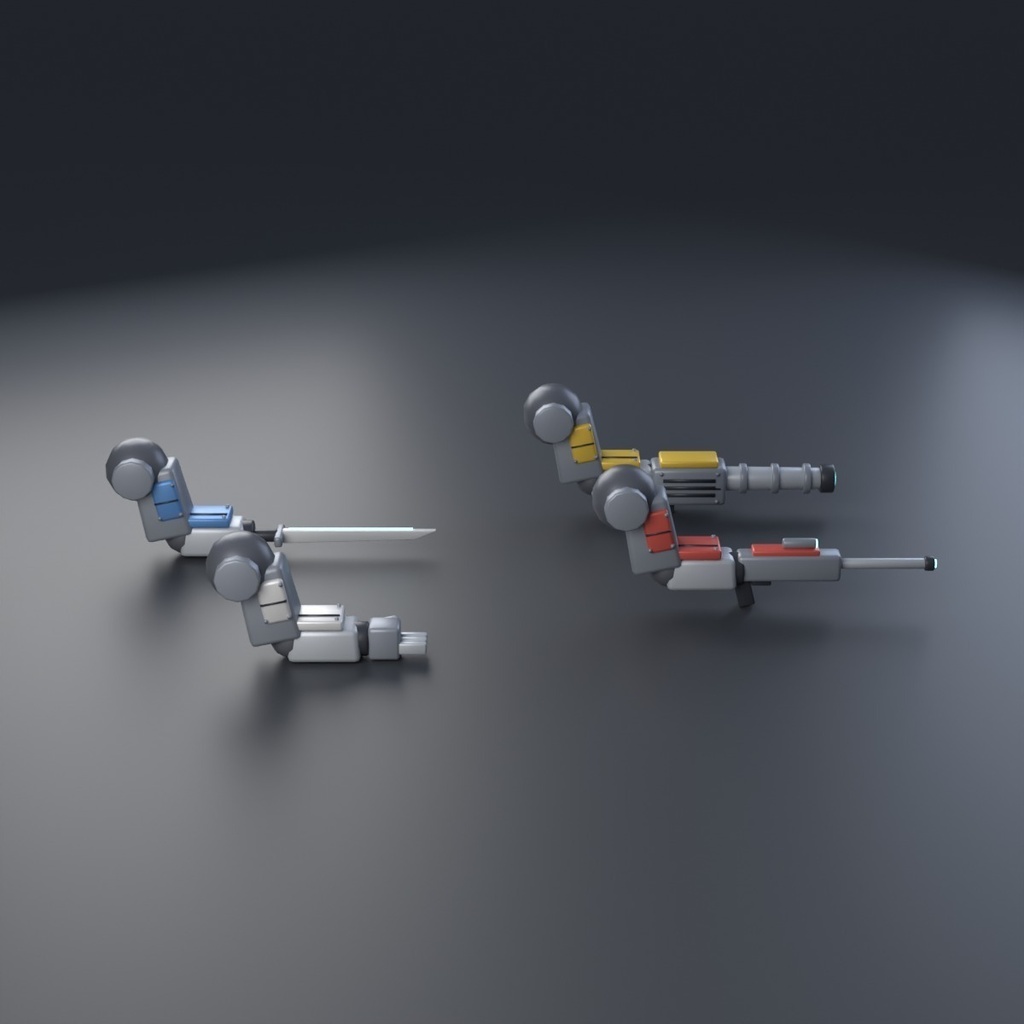 Mecha Kit — Blender 用の硬質メカ部品アドオン(AI で作成)
