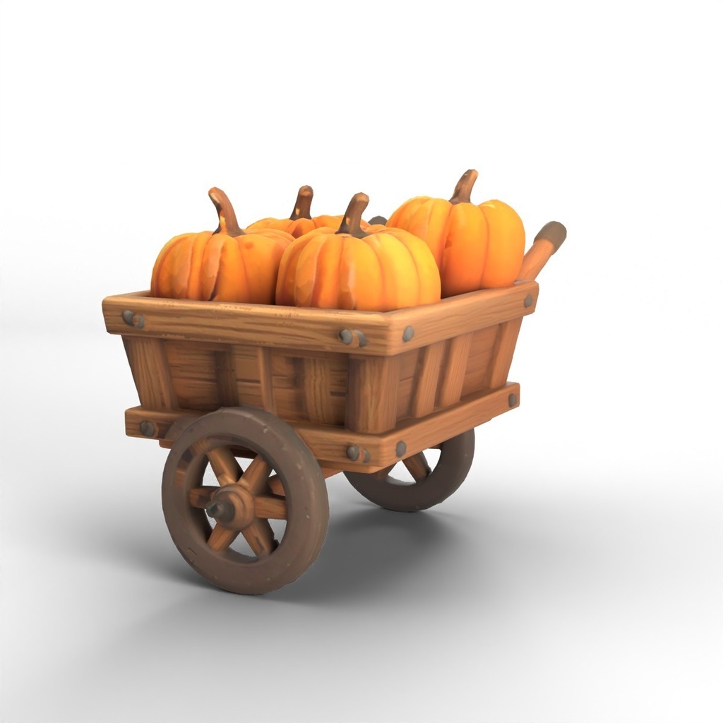 ハロウィンの小物 Vol.1【4・8・12 個セット・バラ売りあり】【3Dモデル・VRChat/Unity】(AI で作成)