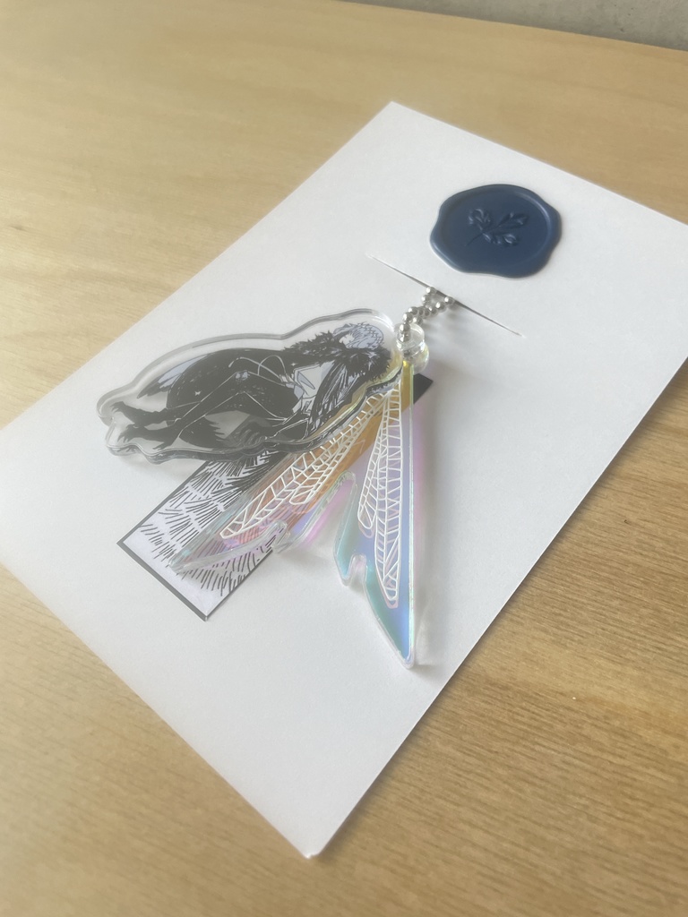 羽揺れアクキー