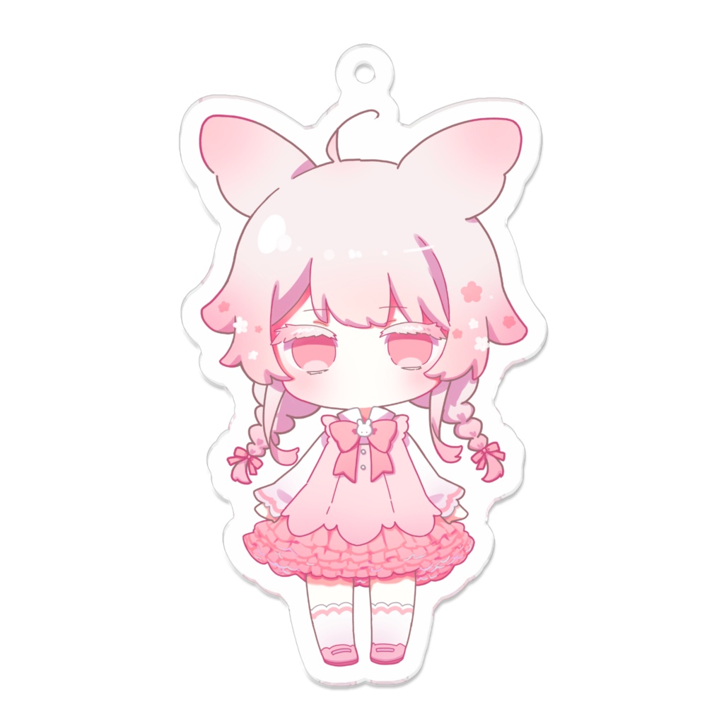 こよみ（三つ編み&うさ耳ver.）のアクリルキーホルダー
