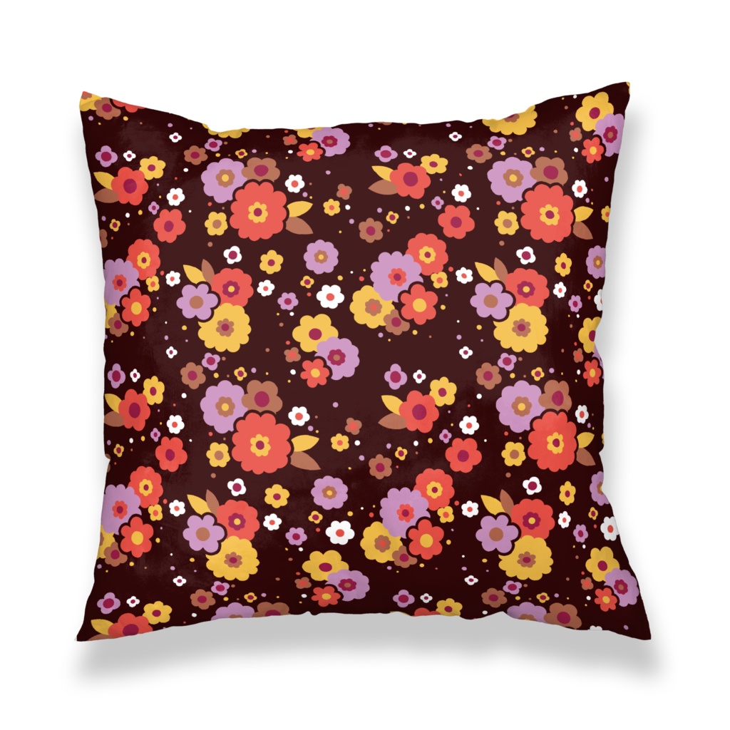 レトロナ:ビターフラワー(クッションカバー)