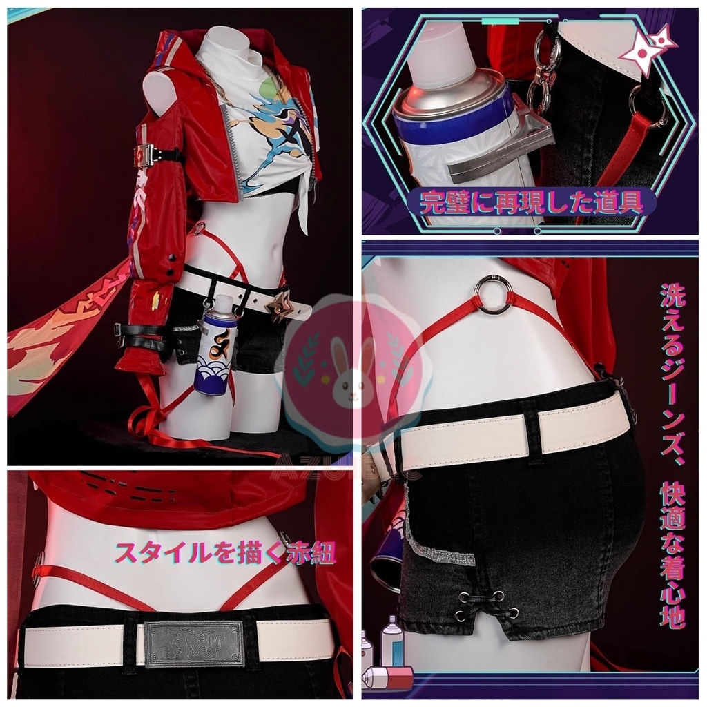 崩壊スターレイル コスプレ衣装 乱破 らんは コスチュームセット 金属アクセサリー グッズ 腿カバー付き 崩壊 スターレイル おしゃれ アニメ cosplay 撮影 イベント