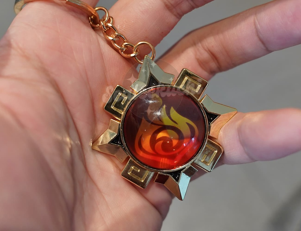 原神 神の目 5cm モンド 璃月 稲妻 スメール フォンテーヌ ナタ ナドクライ スネージナヤ 風 岩 雷 草 水 炎 氷 月の輪 透明ガラス キーホルダー グッズ アクセサリー飾り