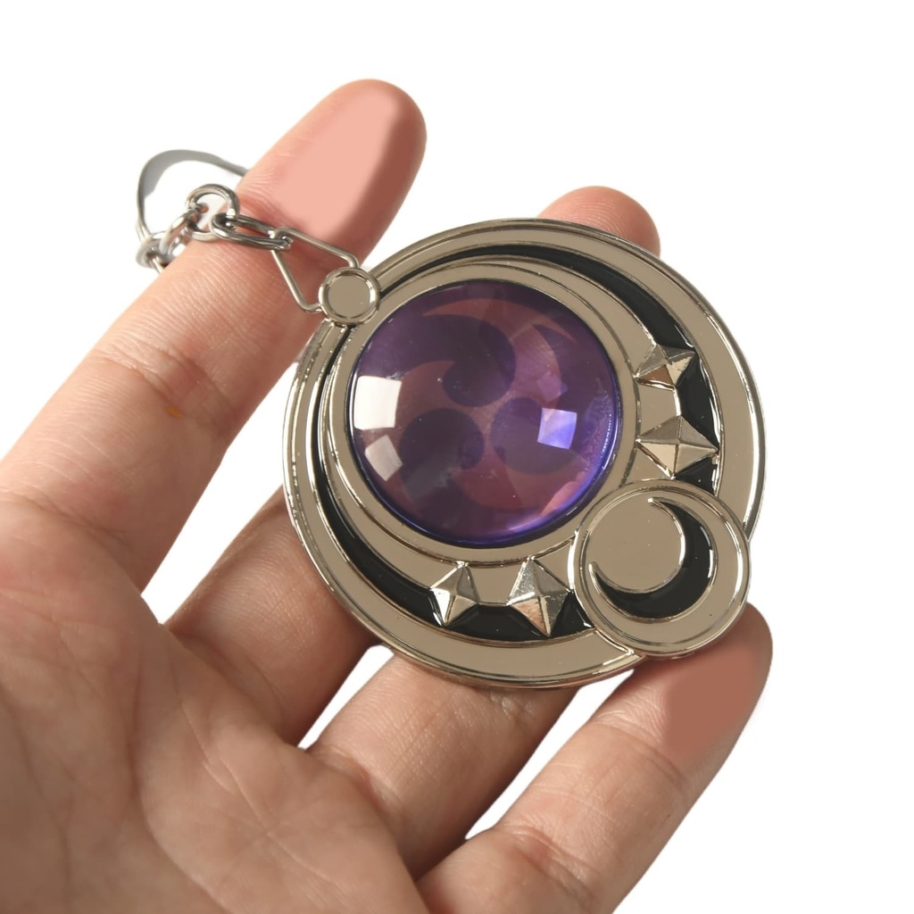 原神 神の目 5cm モンド 璃月 稲妻 スメール フォンテーヌ ナタ ナドクライ スネージナヤ 風 岩 雷 草 水 炎 氷 月の輪 透明ガラス キーホルダー グッズ アクセサリー飾り