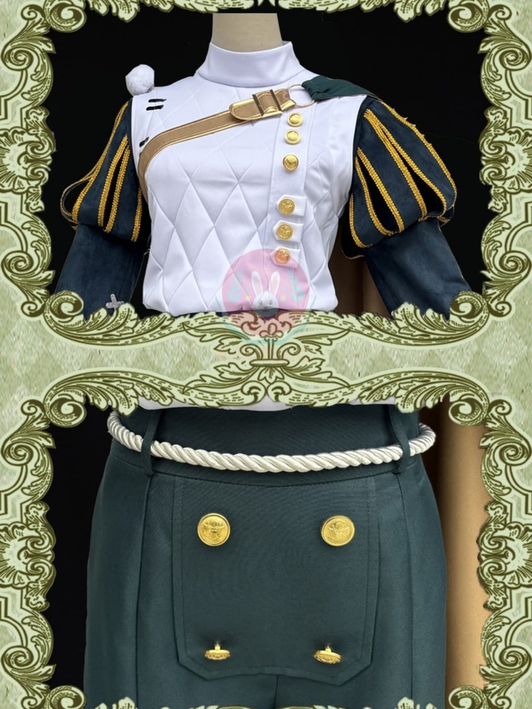 コスプレ衣装 騎士 ボタンメガネ付き コスチュームセット 演劇服 リチャード・スターリング 女性 レディース グッズ おしゃれ アニメ cosplay