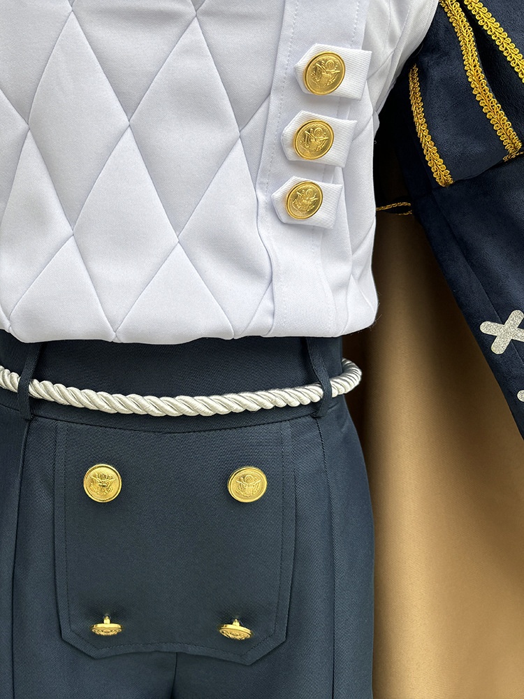 コスプレ衣装 騎士 ボタンメガネ付き コスチュームセット 演劇服 リチャード・スターリング 女性 レディース グッズ おしゃれ アニメ cosplay