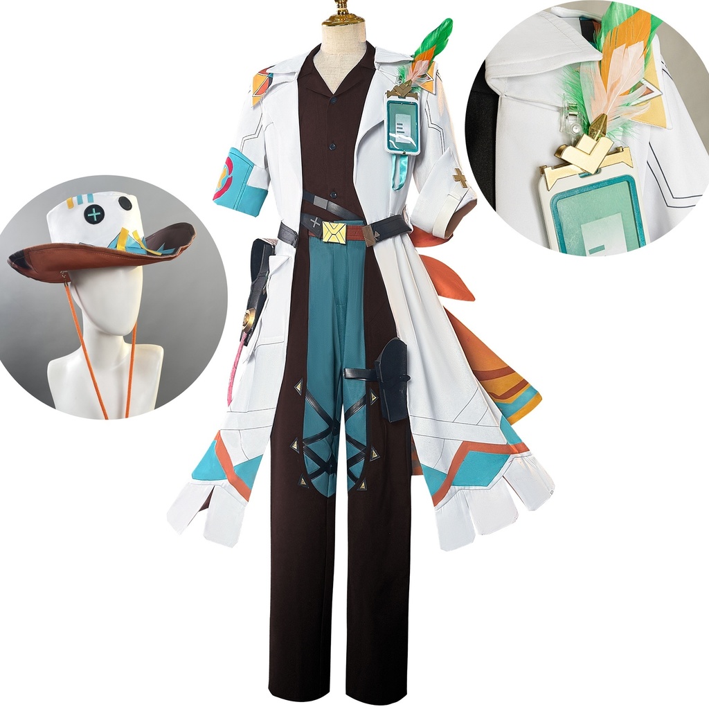 Azuiblc 原神 イファ コスプレ 帽子付 Ifa コスチューム 3d樹脂アクセサリーAz01