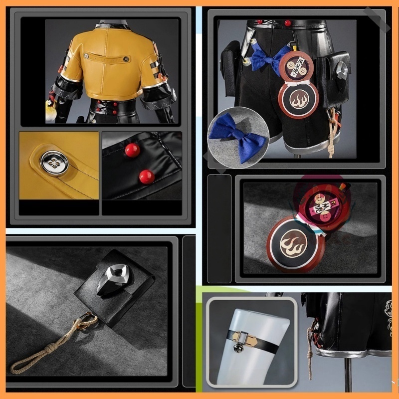 Azuiblc ゼンゼロ フーフー 福福 コスプレ イベント 橘福福 3d樹脂アクセサリー付 豪華 仮装Azm11