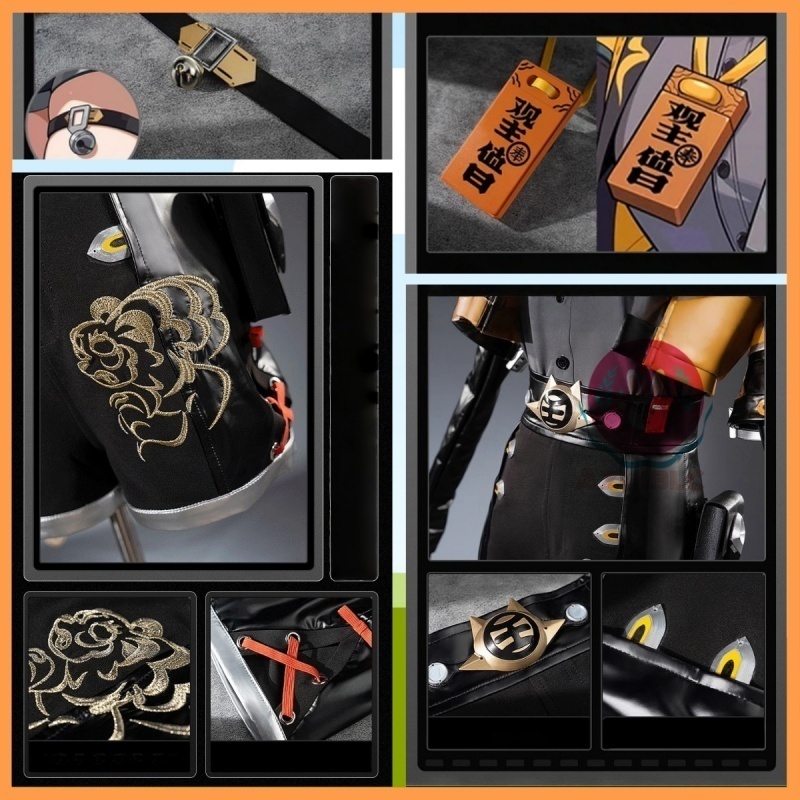 Azuiblc ゼンゼロ フーフー 福福 コスプレ イベント 橘福福 3d樹脂アクセサリー付 豪華 仮装Azm11