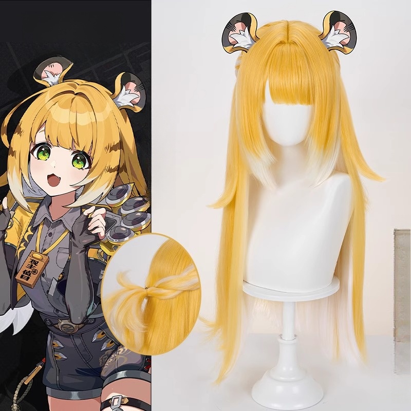 Azuiblc ゼンゼロ フーフー 福福 コスプレ イベント 橘福福 3d樹脂アクセサリー付 豪華 仮装Azm11