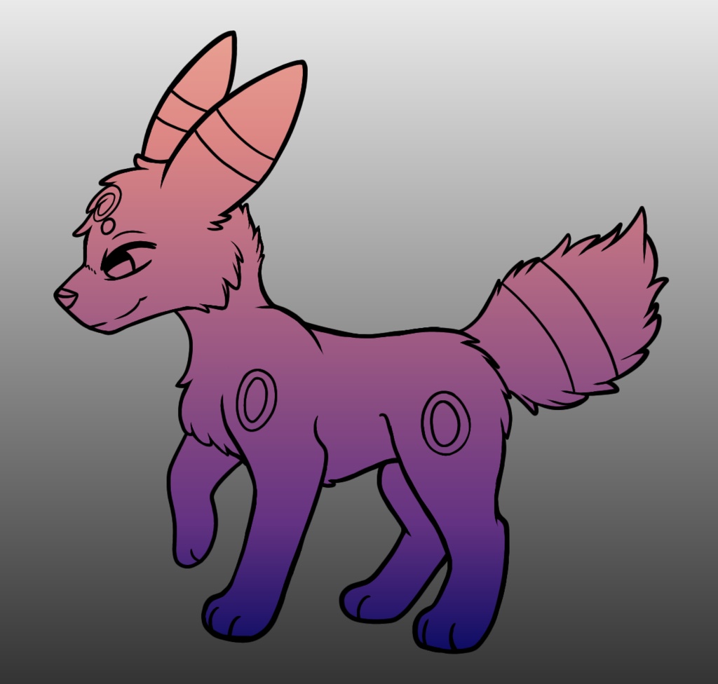 P2U LINEART: Umbreon 