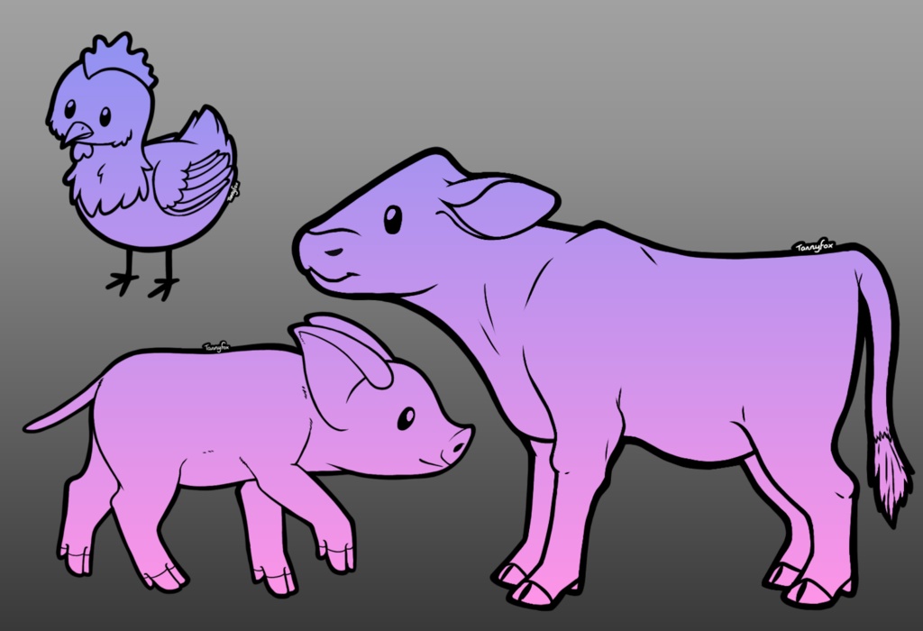 P2U LINEART: FARM PACK 1