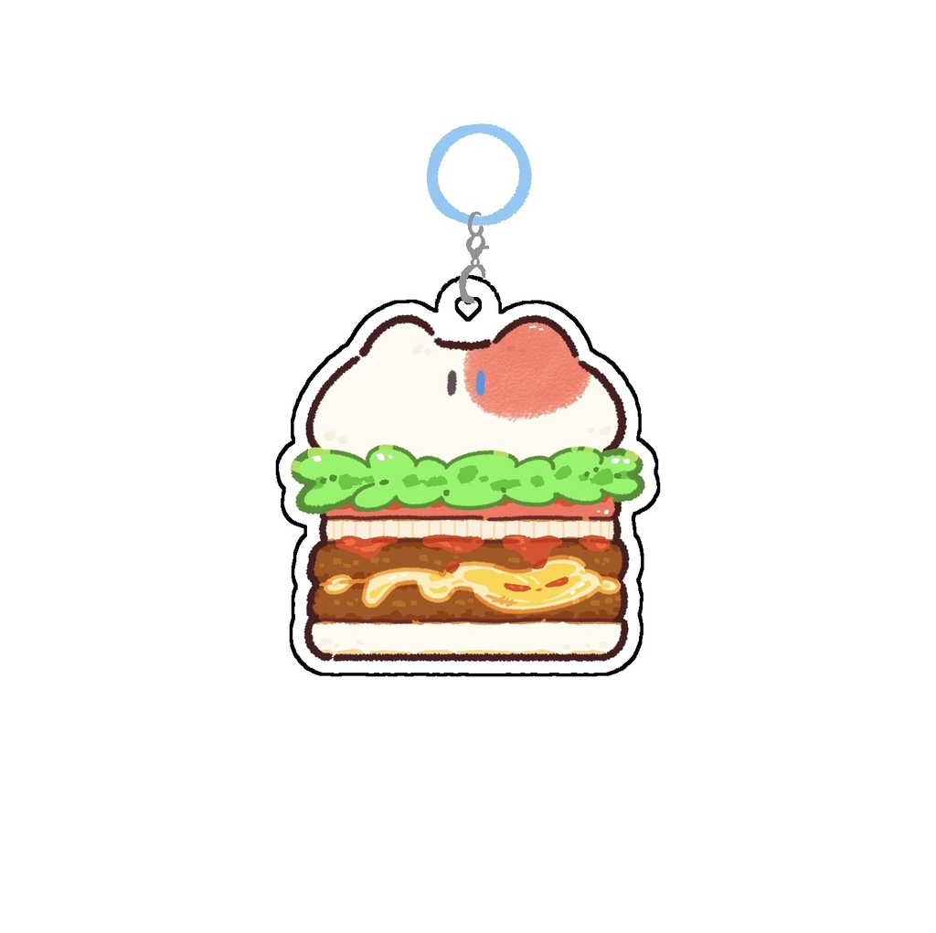 概念バーガーアクリルキーホルダー