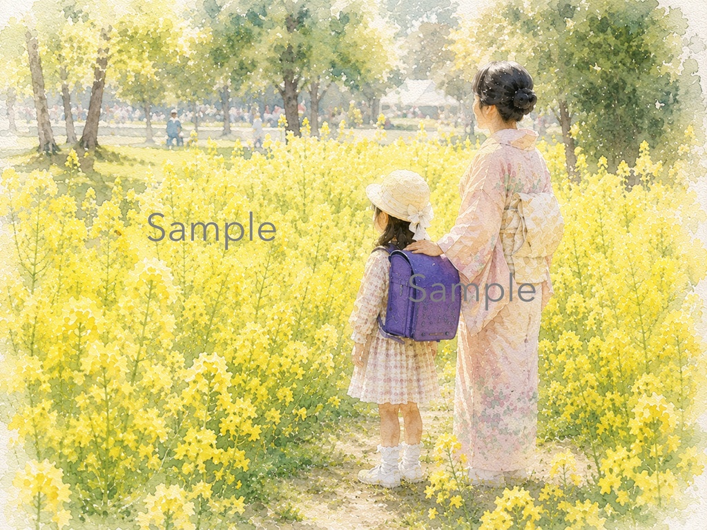 季(とき)の記憶 ― 母と娘、着物とランドセルが紡ぐ物語 3枚セット