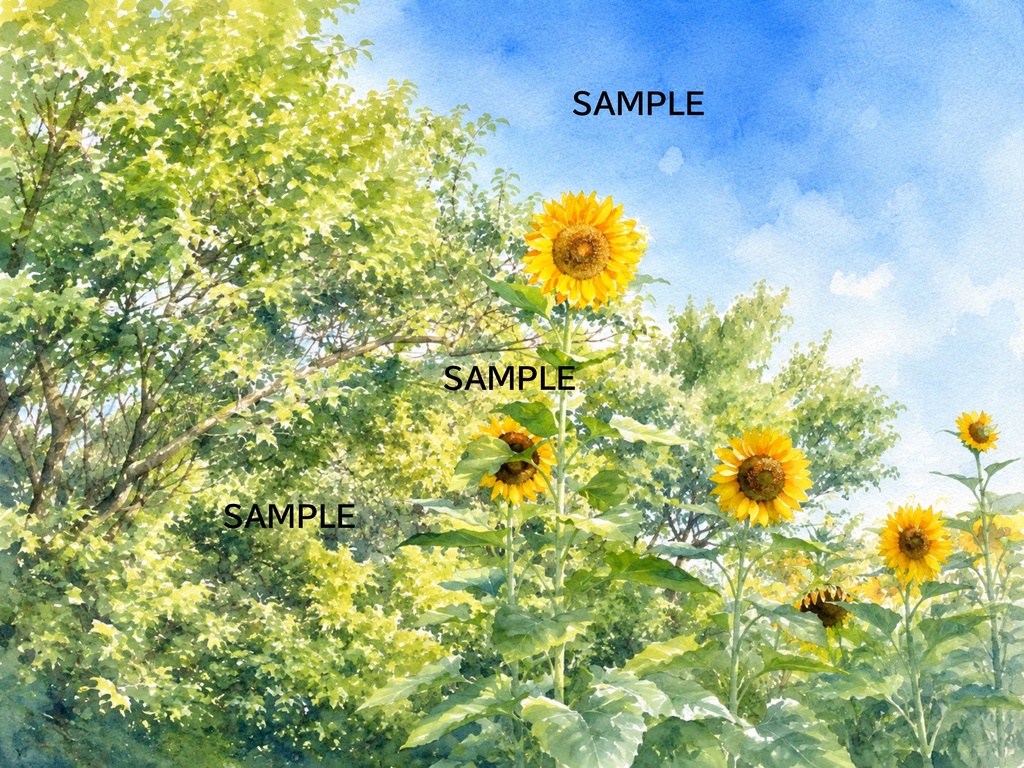 ひまわりの記憶 ― 夏空に咲く、まっすぐな一輪