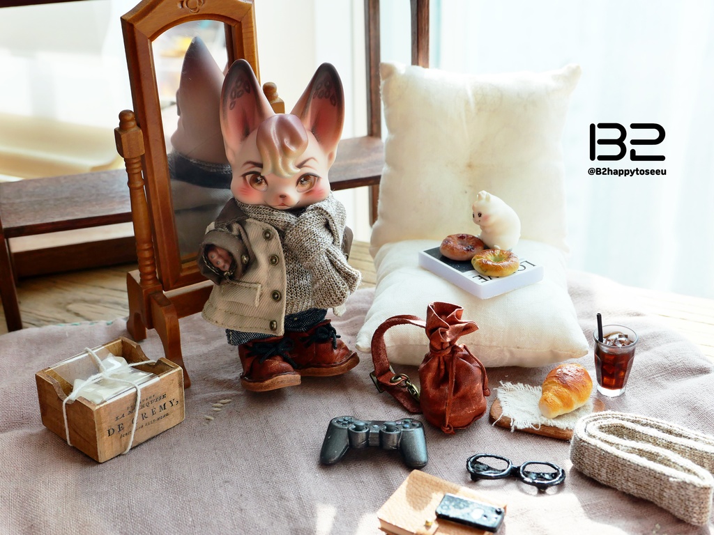 KUMUKUKU クムククワークジャケット・モダングレー&ブラウン衣装