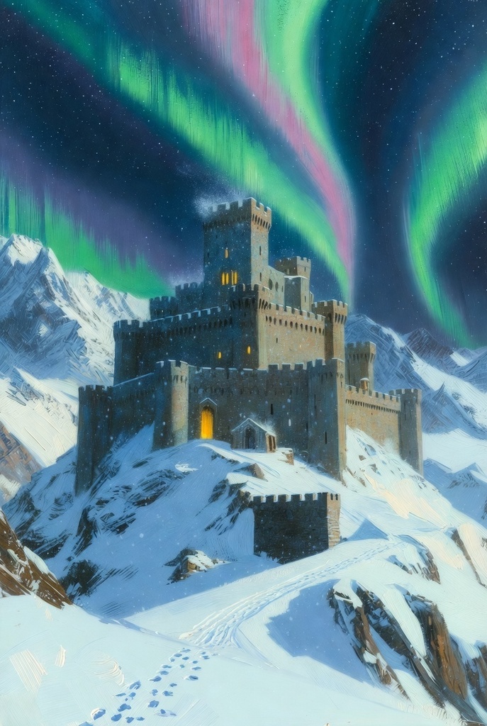 中世ファンタジー背景パック56枚【古城・森・洞窟・天空の島々】